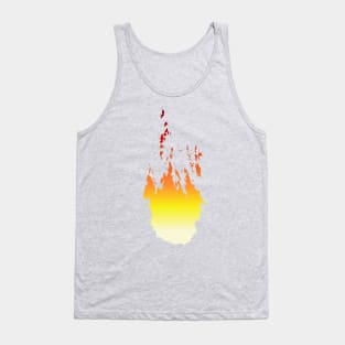 fire ink & color gradient Tank Top